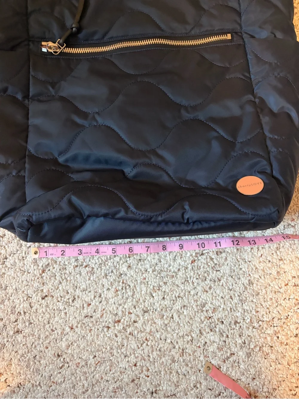 ShortyLOVE Ranger Navy Tote Bag with Zip Pocket